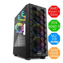 AMD Ryzen 5 5600 - RTX 4060 TI 8GB - M.2 1tb - Ram 16GB - RGB