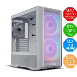 AMD Ryzen 7 7700X - RTX 4080 16GB - M.2 1tb - Ram 32GB DDR5 - Liquido