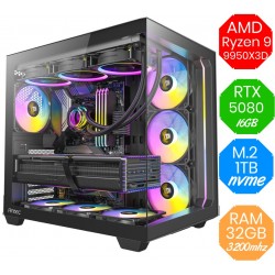 AMD Ryzen 9 9950X3D - RTX 5080 16GB - M.2 1tb - Ram 32GB DDR5 - Liquido