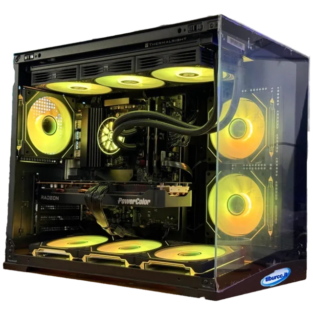 PC gaming a liquido con RGB